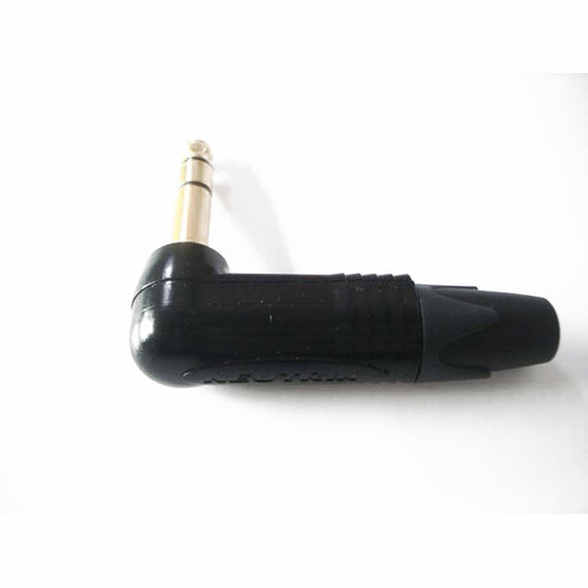 HIFI TRS 6.35mm Stereo Plug Full Metal Jacket Gold Plated Contact RightAngle NEUTRIK NP3RX-B Audio DIY