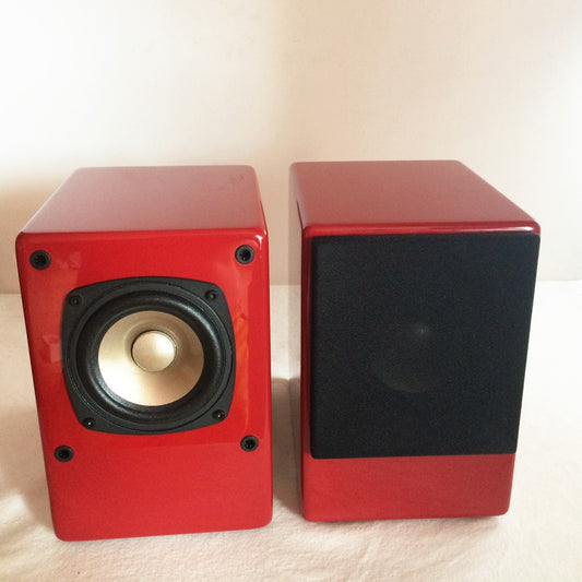 IWISTAO HIFI 4 Inches Full Range Speaker 2x60W 4Ohms 60Hz-23KHz 92dB Max AKISUI4 for Monitor Speakers Tube Amplifier Piano Paint Red