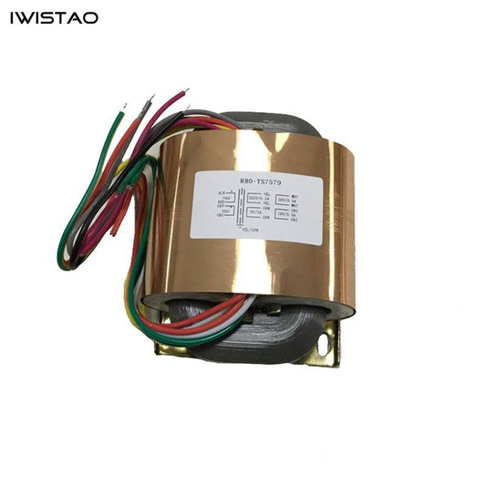 IWISTAO R Type Transformer 0-250VX1 (200mA) 0-9V(3A) 0-26VX1(0.5A) 0-18V(0.5A) for Tube MM/MC Phono Preamplifier