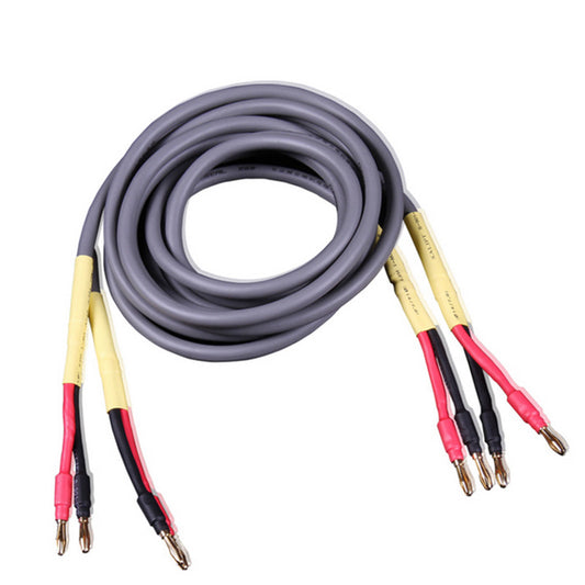 IWISTAO HIFI Interconnection Speaker Cable Rough Core Gold-plated Platinum Wires 24K Gold Plated Banana Plugs Entry-level
