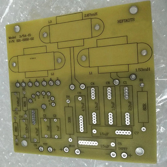15 ohm 3/5A Speaker 2 Way HIFI Crossover Empty Board 1 Pair Upgrade 11 ohm Speaker 127*123mm