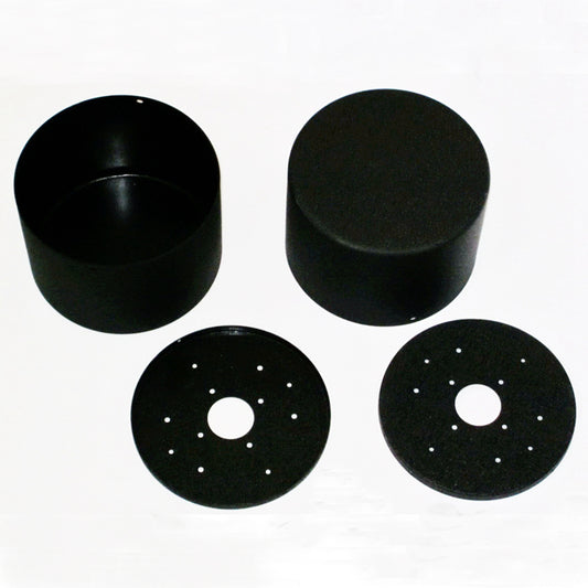 IWISTAO 1pc Circular Transformer Cover D155xH108mm Round Black for Power Output Transformers