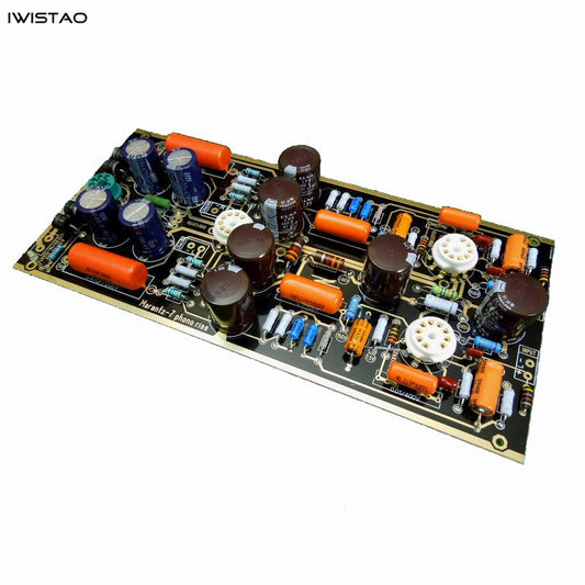 IWISTAO 튜브 포노 앰프 스테이지 키트 Marantz 7 턴테이블 RIAA 12AX7 6X4 정류기 튜브 포함 없음 HIFI DIY