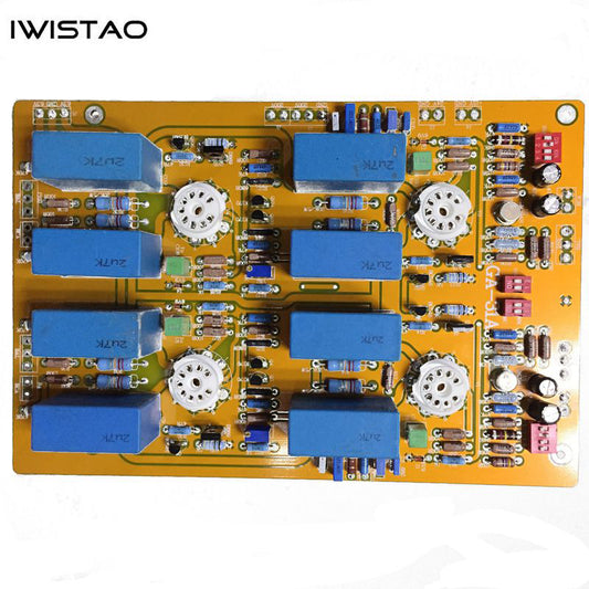 Tube MM/MC Phono Preamp PCBA Kit Input Stage Twin Tube LM394 Amp by 6922 /6DJ8 Audio HIFI