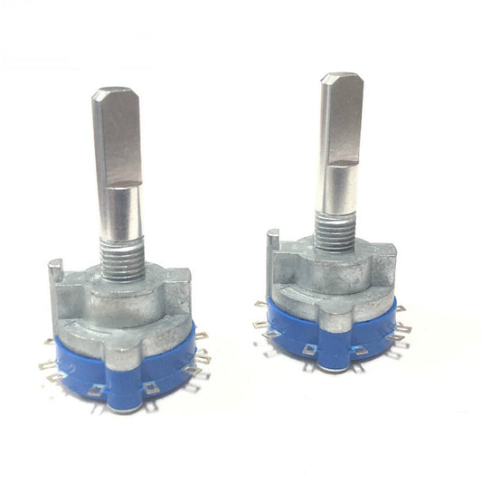 2 pcs Japan ALPS Rotary Band Switch 1 Knife 2 Gear / 3 Gear Power Amplifier Signal Selector Switcher