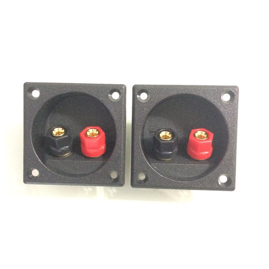 Square Binding Post Type Speaker Terminal Box Board Cup Wire 56.5 x56.5mm Plastic Nut DIY