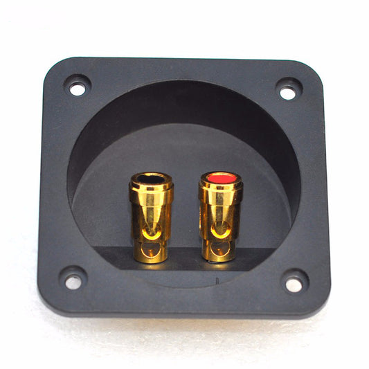 Square Binding Post Type Speaker Terminal 2pcs/lot Box Board Cup Wire 80x80mm Pull-push Terminal DIY