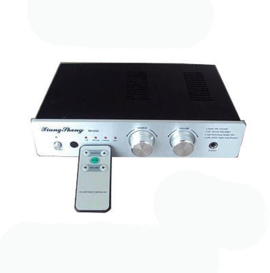 HIFI Tube Advanced Digital Decoder Remote Control with Headphone Amplifier GE5670 Black/Silver Panel