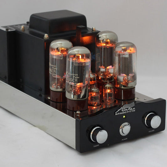 Tube Amplifier HIFI Shuguang 6L6GCR 2X25W Dual Mono-block Integrated Russian 6H1 Preamp USA 6AK5