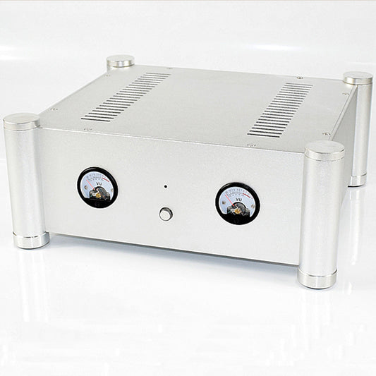 IWISTAO HIFI Tube Amplifier Casing 315* 355 * 145mm Whole Aluminum Including VU Meter Sliver