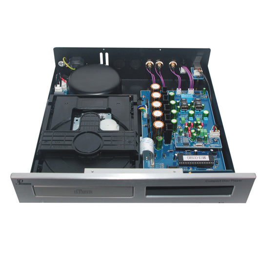 HIFI CDプレーヤー DAC CS4398 192Khz/24Bit USB出力 高品質ムーブメント ブラック/パネル付 220Vオーディオ