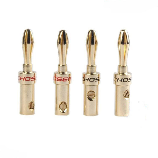 Banana Terminal High Purity Copper Terminal 4N OFC Conductor 24K Gold Plating First Choice for Your HIFI DIY