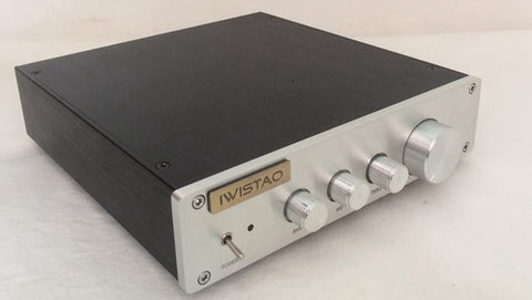Video Demo: IWISTAO HIFI Preamplifier Tone Adjustment Bass Tremble Middle Plus Mini Tube Hybrid Amplifier