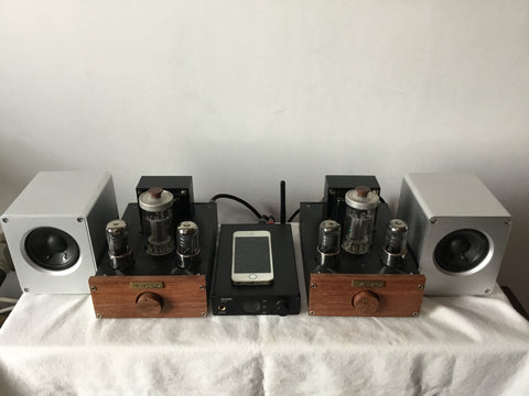 Bluetooth 5.0 Decoder + Mono FU50 Single-ended Tube Amplifier + HIFI 3 Inch Full Range Speaker