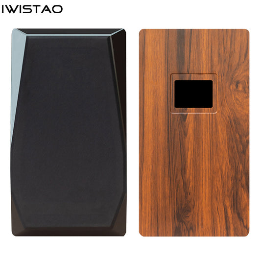 Video Demo --- IWISTAO 2 Way 6.5 Inch Labyrinth Empty Speaker Cabinet Enclosure 1 Pair Varnished Panel 7-shaped Structure Insider