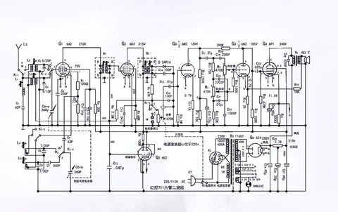 Waves Through Time: A Deep Dive into the Inner Workings of the Classic "Red Light 711" Tube Radio