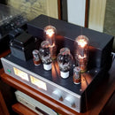 Video Demo: 2x25W 845 Vacuum Tube Amplifier 300B Drive 845 Single-end Class A 6SN7 Preamp Scaffolding