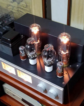 Video Demo: 2x25W 845 Vacuum Tube Amplifier 300B Drive 845 Single-end Class A 6SN7 Preamp Scaffolding