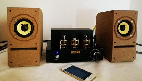 Mini 2x3.5W IWISTAO Tube Amplifier with Bluetooth 4.2 Technology