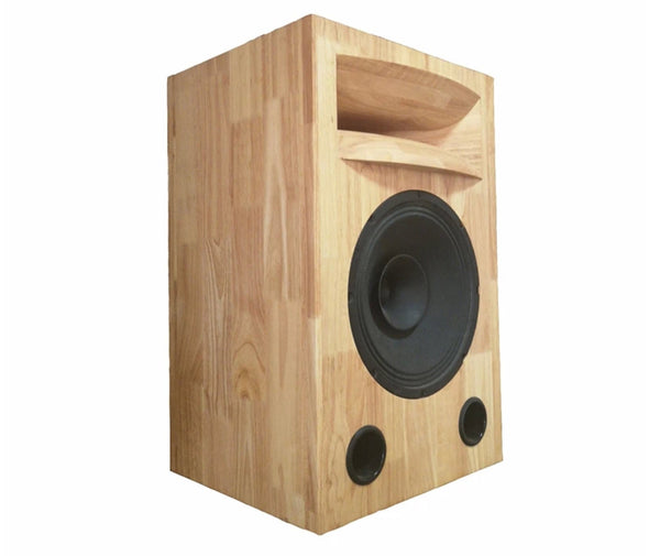 IWISTAO HIFI 10 / 12 Inches Bass Speaker Plus Tweeter Horn Empty Cabinet 1pc Solid Wood Inverted No Speaker Unit for Tube Amp DIY