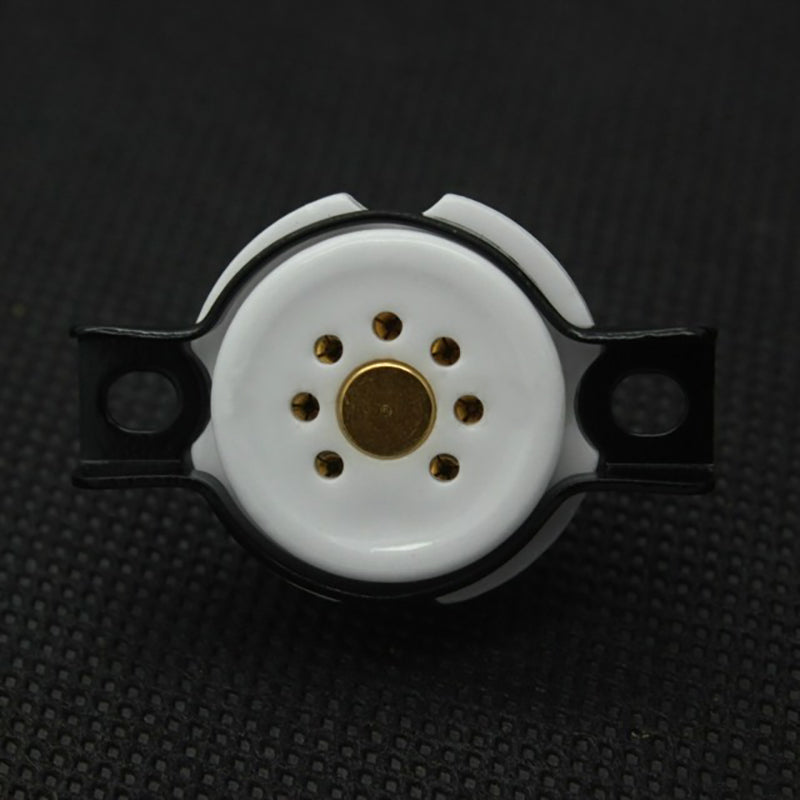 Zoccolo Portavalvole 7 Pin B7G In Alluminio Con Schermo Carbolite Per 6Z4 EAA91 EC92