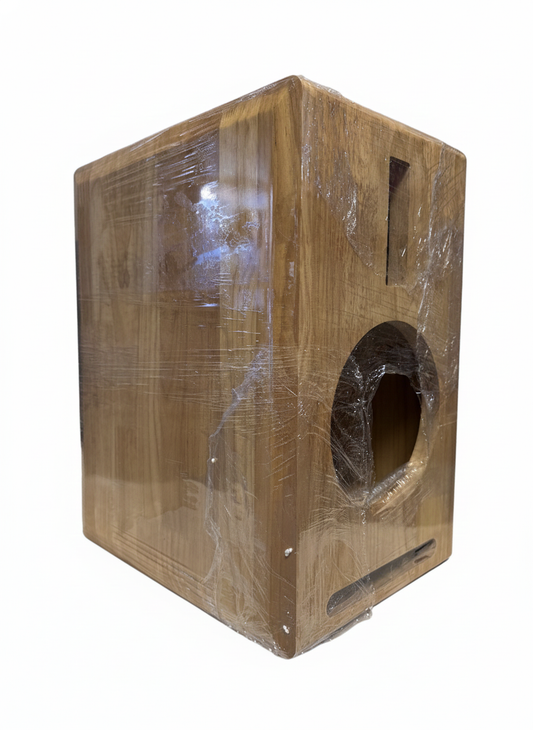 03 Inventory Clearance  IWISTAO HIFI 8 Inch Full Range Speaker Empty Cabinet Empty Cabinet  1 Pair Finished Solid Wood Labyrinth Structure Coated for Tube Amp