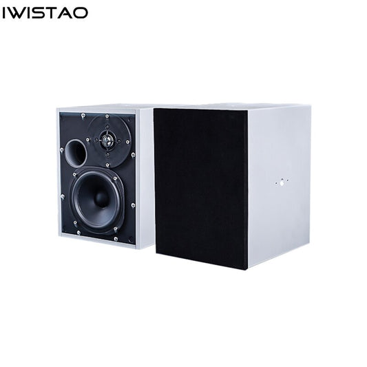 IWISTAO HIFI 2 Ways 5.25 Inches Finished Speaker 1 Pair Whole Aluminum Enclosure Design Front Inverted 6 ohms
