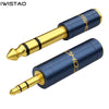 IWISTAO 6.5mm Female to 3.5mm Male Audio Convertor Whole Metal Shell OFC for Karaoke Microphone