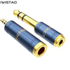 IWISTAO 6.5mm Female to 3.5mm Male Audio Convertor Whole Metal Shell OFC for Karaoke Microphone