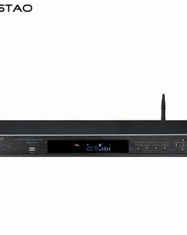 Hi-end Digital Stereo AM/FM Tuner Bluetooth U Disk Player 60 Radio Storage Remote Control Black