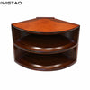 IWSITAO Customized 1 Pair Hyperbolic Stable Diffusion Empty Wooden Horn 1 Inch Throat Birch Plywood Wide 444MM with Adapter