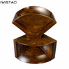 IWSITAO 1 Pair Hyperbolic Stable Diffusion Empty Wooden Horn 1 Inch Throat Birch Plywood Wide 248MM with Adapter for TD2001 Driver