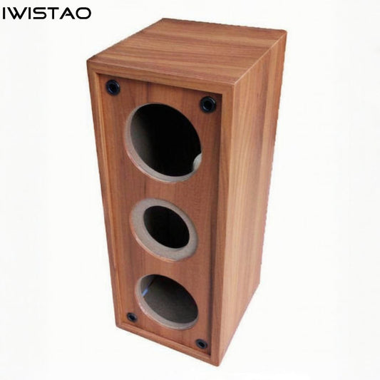 IWISTAO Dual 3 Inches Center Speaker Empty Cabinet 1 PC Speaker Enclosure  High Density Board HIFI Audio DIY front v