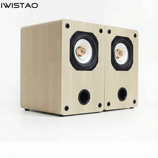 IWISTAO HIFI 4 Inches Full Range Speakers Stereo Monitor Bookshelf 4/8 ohms 55Hz-20KHz 88dB 2x25W