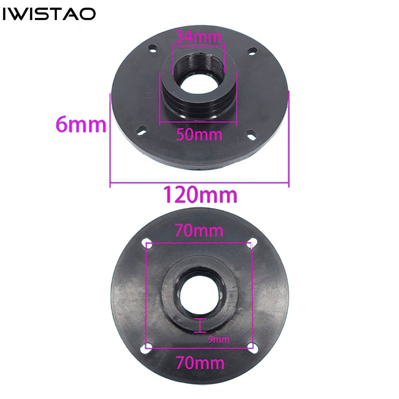 IWISTAO Cast Aluminum Alloy Tweeter Horn Shell 1 Pair 7 Inch Wide 1 In ...