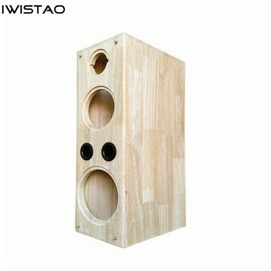 IWISTAO 1 PC 3 Way Speaker Empty Cabinet 8 Inch Passive Enclosure Solid Wood 18mm Labyrinth Structure HIFI DIY