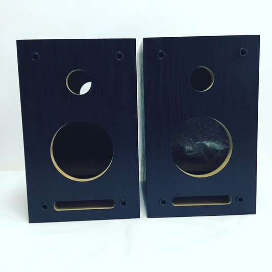 Inventory Clearance IWISTAO HIFI Labyrinth 2-way Empty Speaker Enclosure 4 Inch 1 Pair Full Range Tremble Bookshelf 15mm MDF Board