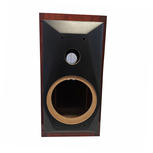 IWISTAO HIFI 2 Way 6.5 Inch Bookshelf Empty Speaker Cabinet 1 Pair Curved Shape Inverted Rosewood Wood Veneer For Gingko Audio