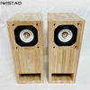 IWISTAO HIFI 4 Inches Full Range Speaker Labyrinth Solid Wood 1 Pair Finished for Tube Amplifier