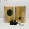 IWISTAO HIFI 4/5/6.5 Inch Bookshelf Solid Wood Empty Speaker Cabinet Full Range 1 Pair Inverted Italy Style for Tube Amplifier