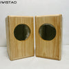 IWISTAO HIFI 4/5/6.5 Inch Bookshelf Solid Wood Empty Speaker Cabinet Full Range 1 Pair Inverted Italy Style for Tube Amplifier