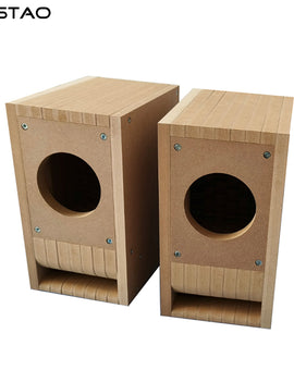 IWISTAO HIFI 空のスピーカー キャビネット キット ラビリンス構造高密度繊維板フル レンジ用