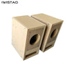 IWISTAO HIFI Empty Speaker Cabinet Kits 3 to 4.5 Inch Labyrinth Structure HDF Board Straight Front for Full Range Unit