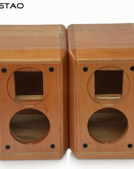 IWISTAO Solid Wood Speaker Enclosure 5.5 Inch 1 Pair for HiVi F5 Woofer + RT1C-A Tweeter + DN-M1F Crossover Bookshelf Speaker DIY