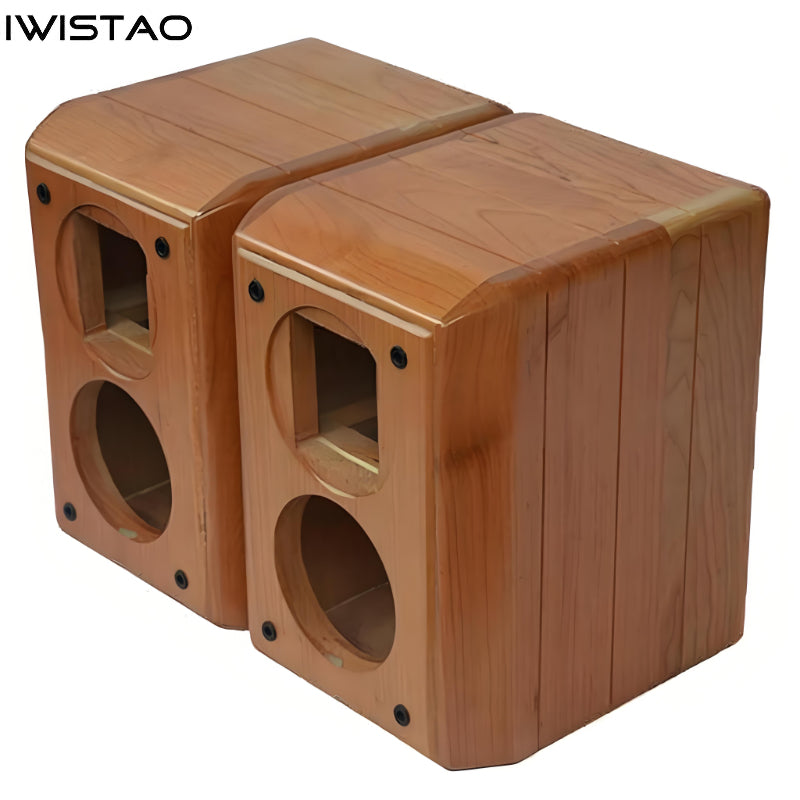 IWISTAO Solid Wood Speaker Enclosure Inch Pair for HiVi F5