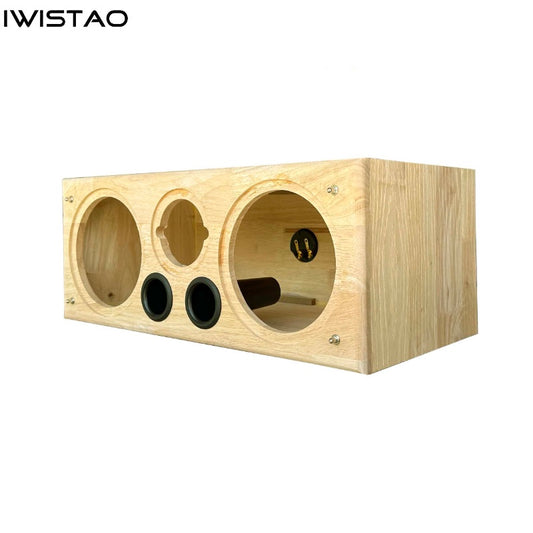 IWISTAO 6.5 Inch Double Bass 4 Inch Treble Center Speaker Empty Solid Wood 5.1 Home Theater 22L