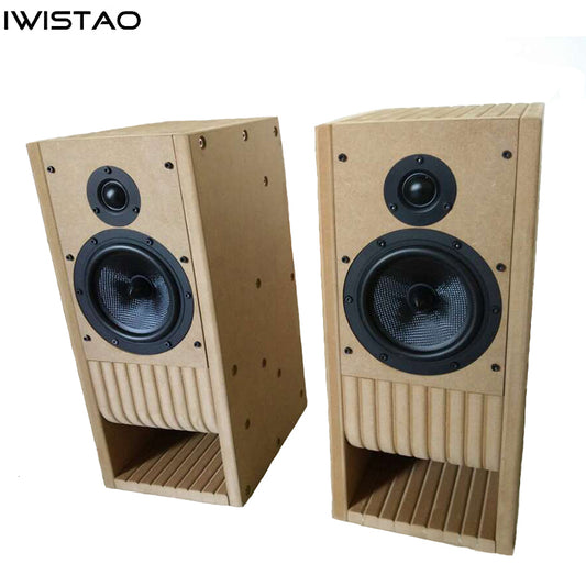 IWISTAO HIFI 2 Ways 4~6 Inches Empty Cabinet Kits 1 Pair MDF Labyrinth Structure