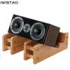 IWISTAO Speaker Stand for Center Speaker Solid Wood Tenon Construction 1 Pair HIFI Audio