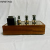 IWISTAO HIFI Tube Pre-amplifier 6N8P Preamp 6Z5P Rectifier Pure Tube Amplifier Solid Wood Casing Slim and Elegant