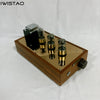 IWISTAO HIFI Tube Pre-amplifier 6N8P Preamp 6Z5P Rectifier Pure Tube Amplifier Solid Wood Casing Slim and Elegant